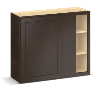 RELIABILT Parkstone II Blind Wall Cabinet, Espresso Stained, 36" W, 1 Door, Fully Assembled - 641416 | Lowe's Pro Supply